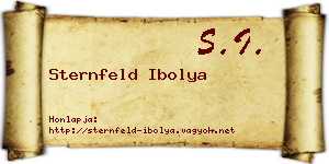 Sternfeld Ibolya névjegykártya